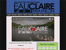 Tablet Screenshot of eauclairetriathlon.com